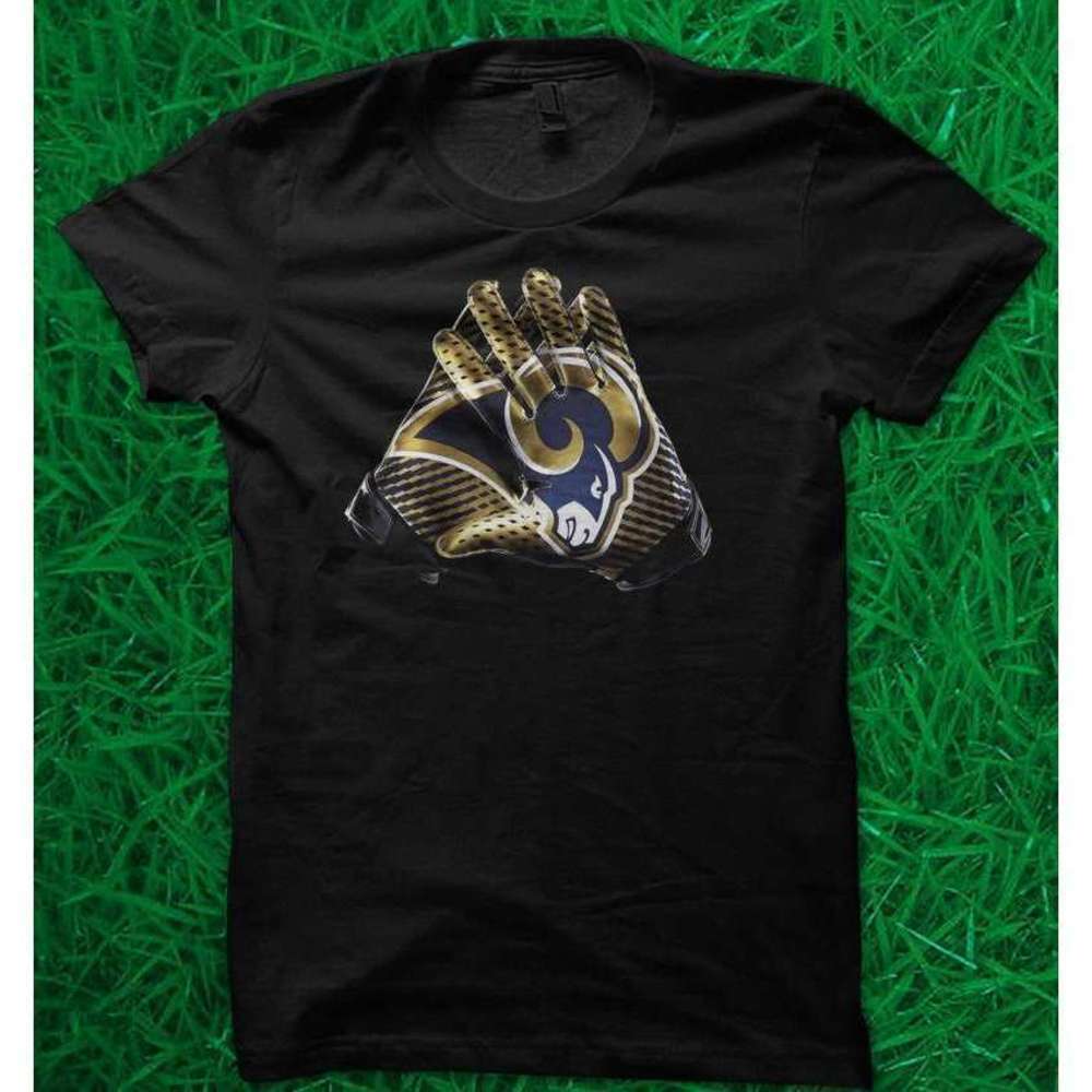 Los Angeles Rams NFL Gloves Football Fan Graphic Unisex T-Shirt